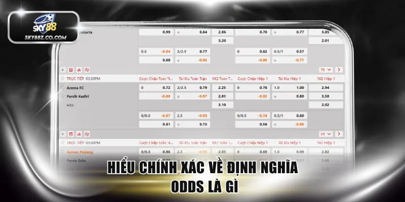 Hiểu chính xác về định nghĩa odds là gì
