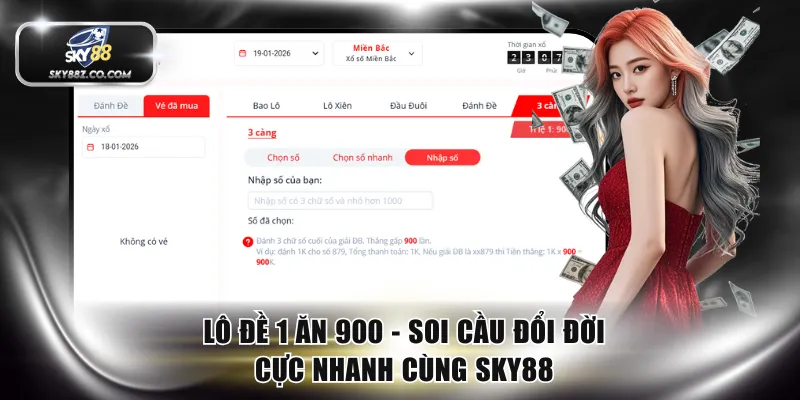 Lô đề 1 ăn 900